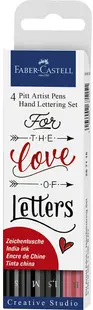 Set markere Faber-Castell Pitt Artist - Creative Studio, 4 bucati