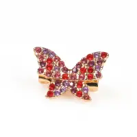Brosa martisor fluture delicat cu pietre colorate