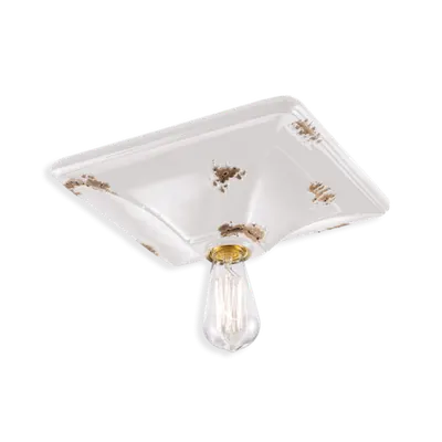 Plafoniera, lampa de tavan RETRO VINTAGE FINISH VIB - VINTAGE BIANCO C136