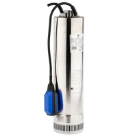 Pompa submersibila din inox, cu plutitor, 125SCM 406A Gmax, 1100W, 130 l/min, H ref. 65m