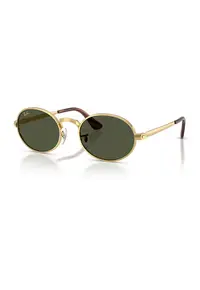 Ochelari de soare ovali unisex cu logo A$AP ROCKY - Auriu