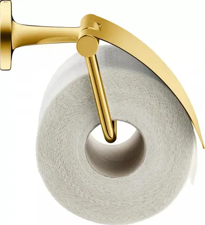 Suport hartie igienica Duravit Starck T 0099403400, montare pe perete, capac, metal,Auriu lucios