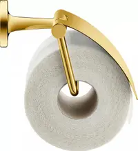Suport hartie igienica Duravit Starck T 0099403400, montare pe perete, capac, metal,Auriu lucios