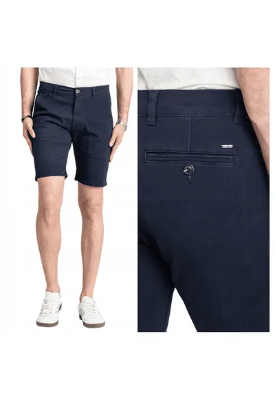 Pantaloni Scurti Barbati - Gerry Chino Shorts - Albastru Croi: Regular Fit - Albastru - Albastru