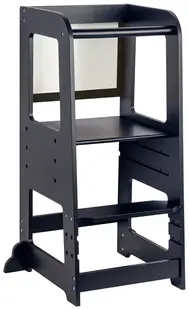 Turnul Montessori Felyx Toys - Cu tablă de desen, negru