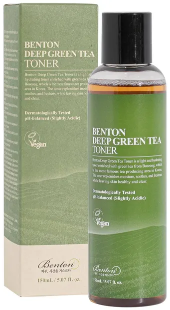 Benton Deep Green Tea Toner facial, 150 ml