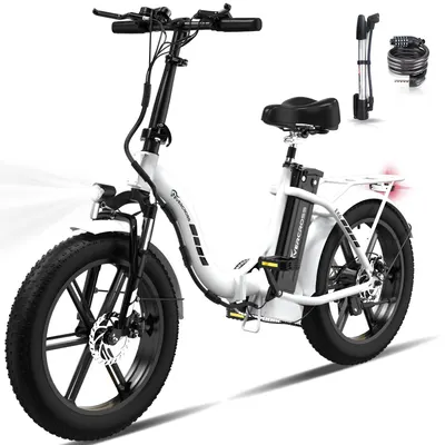 Bicicletă electrică pliabilă pentru adulți, 20"*4.0, baterie 13Ah - EK6