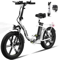 Bicicletă electrică pliabilă pentru adulți, 20"*4.0, baterie 13Ah - EK6