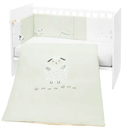 Set dormitor din 2 piese KikkaBoo Sleepy Sheep - EU style, 70 х 140 cm