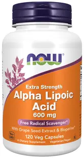 Alpha Lipoic Acid, 600 mg, 120 capsule, Now