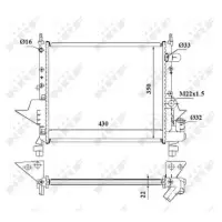 Radiator, racire motor NRF 509513