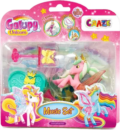 Set de joacă Craze - Unicorn cu instrumente muzicale