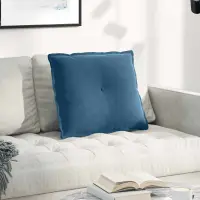 vidaXL Perna pentru spate albastru 60 x 50 cm Țesătură din corduroy