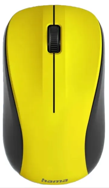 Mouse Hama - MW-300 V2, optic, wireless, galben
