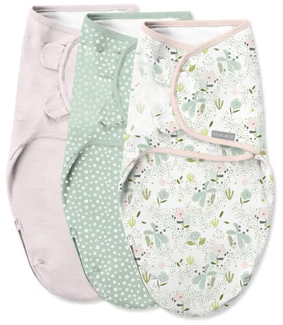 Scutece pentru înfășat SwaddleMe - By Ingenuity, Peekaboo Panda, 3 bucăți
