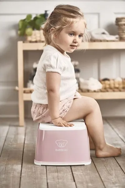 Treapta inaltator pentru baie Step Stool Powder Pink White