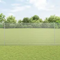 vidaXL Gard din plasă sudată cu stâlpi 50 x 1,4 m Oțel Galvanizat