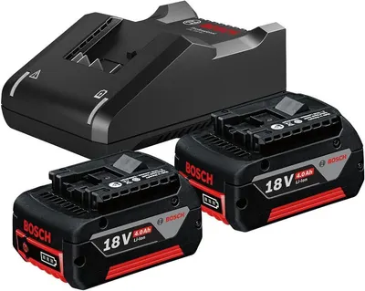 Trusa de pornire Bosch - Professional, 2xLi-Ion GBA 18V, 4.0Ah GAL 18V-40