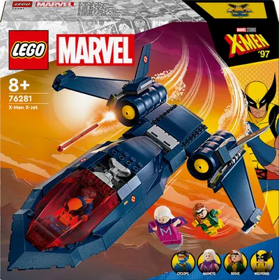 Constructor LEGO Marvel Super Heroes - X-Javionul cu reactie lui X-Men (76281)