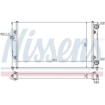 Radiator, racire motor NISSENS 651941