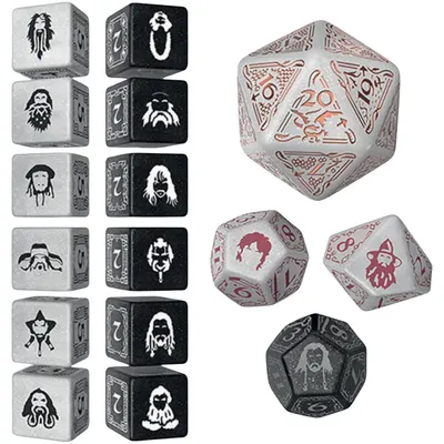 Set de zaruri Q-Workshop - The Hobbit TCG Set de zaruri Radiant Dawn (16 buc.)