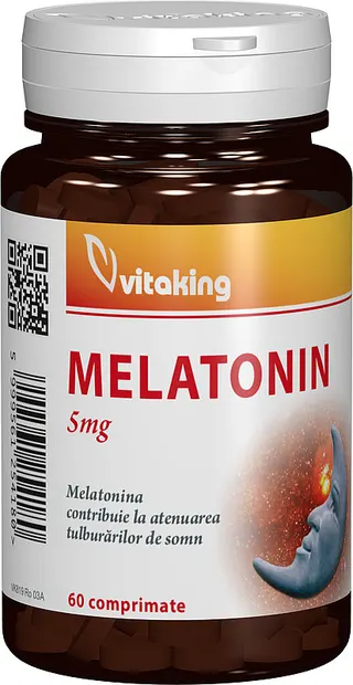 Melatonina 5mg, 60 comprimate, Vitaking