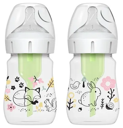 Set de biberoane Dr. Brown's Options+ - Anti-Colic, 150 ml, Pădure, 2 buc