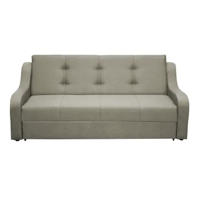 Canapea extensibila VALY II, 3 locuri, cu lada depozitare, bej, 215x90x95 cm