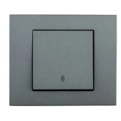 Intrerupator Cap Scara ST Grano Met Ovivo OV00156, 10A, 250V, IP20, fumuriu