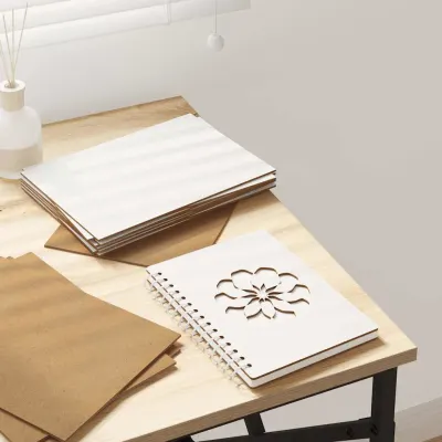 vidaXL Panouri de decor 150 buc. Alb 21 x 30 x 0,27 cm Lemn prelucrat