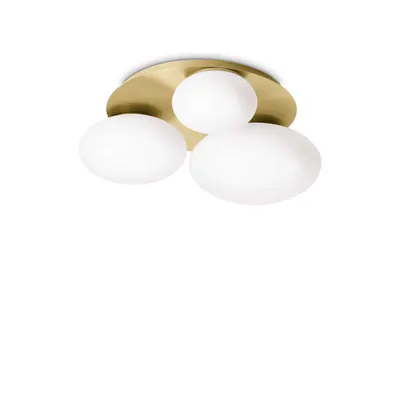 Lampa cu montaj pe tavan Ninfea pl3 Auriu