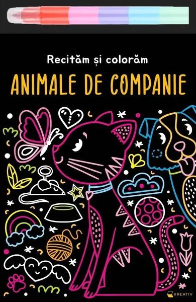 Animale de companie - Recităm și colorăm - Paperback brosat