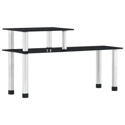 vidaXL Raft de bucătărie, negru, 45x16x26 cm, sticlă securizată