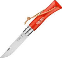 Cuțit pliabil Opinel Inox - Colorama, №7, portocaliu