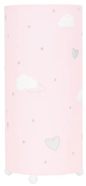Lampă de noapte cu broderie KikkaBoo Dream Big - Pink, 29 x 13 cm