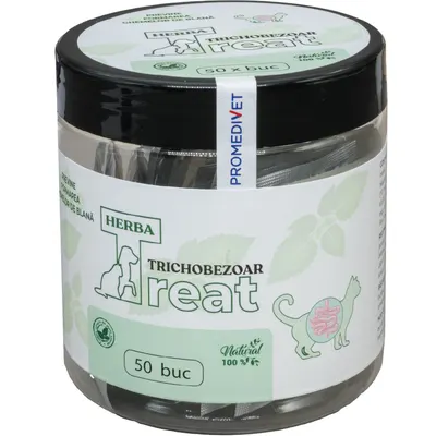 Herba-Treat tablete pisici trichobezoare cutii 50 tbl*0.3gr