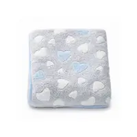 Paturica bebe, New Baby, 80x90 cm, Pufoasa, Blue Heart