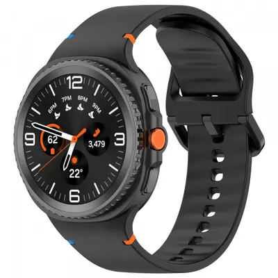 Curea Techsuit W079 pentru Samsung Galaxy Watch9 / Watch8 / Watch8 Classic Series, Neagra