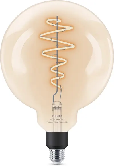 Bec inteligent Philips - Filament, 6.7W LED, E27, G200, dimmer