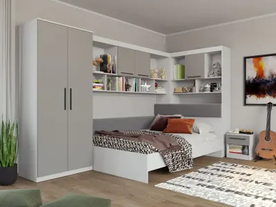 Set Dormitor Colt Lucio C7 Alb / Casmir