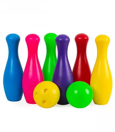 Set bowling colorat cu 2 bile