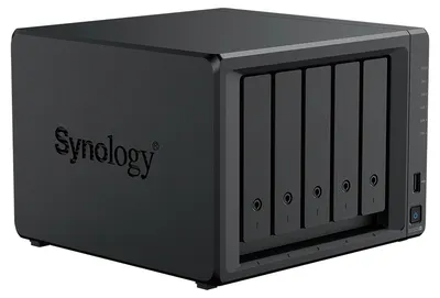 Dispozitiv NAS Synology - DiskStation DS1525+, 5 bay-uri, 2.5Gbps, negru