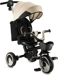 Tricicletă pentru copii 3 în 1 MoMi - Ivi, Beige