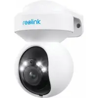 Camera supraveghere exterior rotativa Speed Dome IP WiFi PTZ Reolink E560, 8 MP, 2.8-8 mm, 2.4-5 GHz, IR/Lumina alba 12 m, microfon si difuzor, auto tracking, slot card, control de pe telefon (Alb)