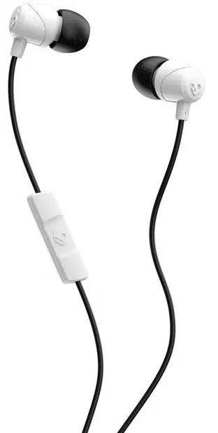 Căști cu microfon Skullcandy - JIB, albe/negre