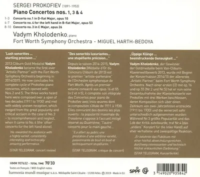 Concertos Nos. 1, 3 & 4