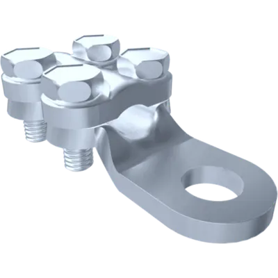 Papuc cu strangere prin surub pentru conductor 25mm cu gaura de 8