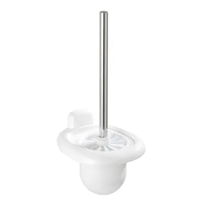 Perie de WC albă de montat pe perete din plastic Pure – Wenko