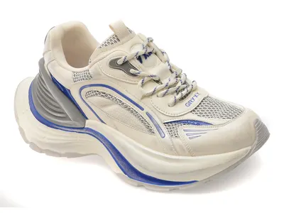 Pantofi sport GRYXX albi, 66613, din material textil