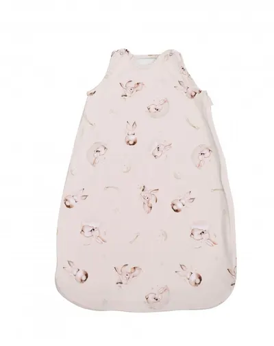 Sac de dormit de vara 95 cm bumbac ranforce bunnies beige
